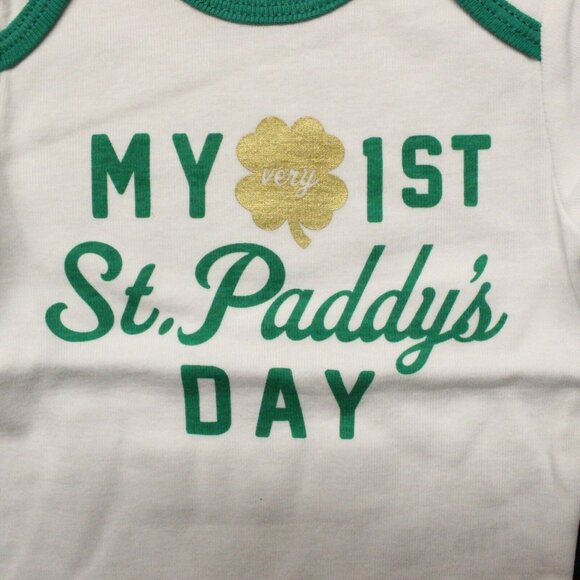 Carter's Baby "My Very 1st St. Paddy's Day" Bodysuit (119G300) Ivory - 6M - Picture 2 of 3